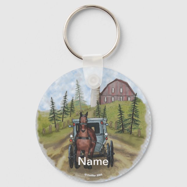Amish Town Day keychain (Front)