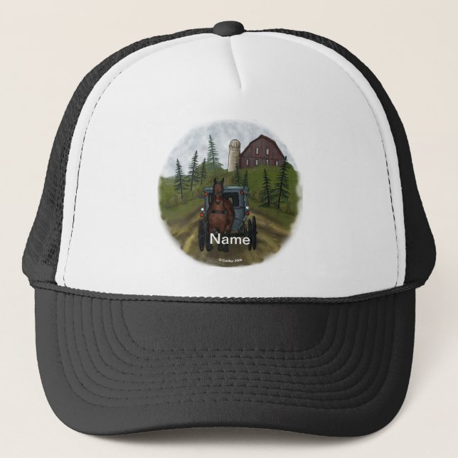 Amish Town Day Trucker Hat (Front)