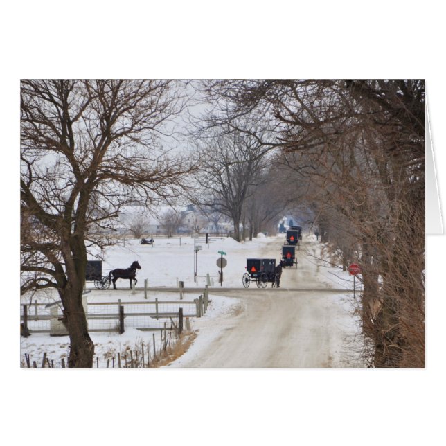 Amish Winter Procession (Front Horizontal)