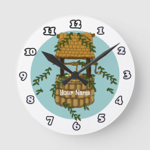 Amish Wishing Well  clock