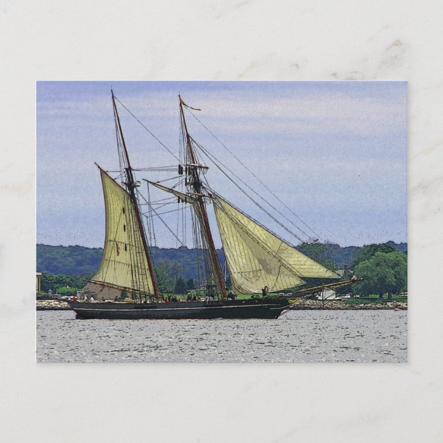 Amistad on Thames Postcard (Front)