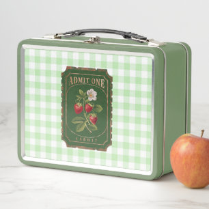 Amit one -Strawberry Metal Lunch Box