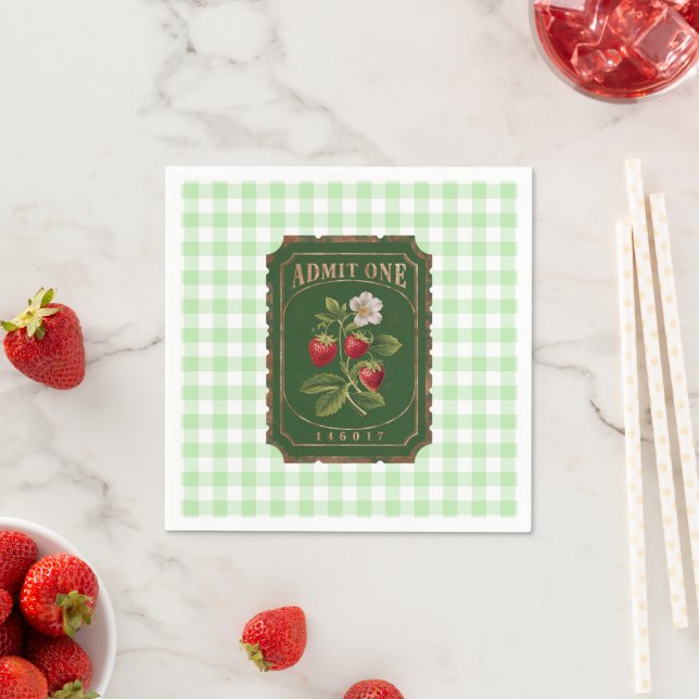 Amit one -Strawberry Napkin (Insitu)