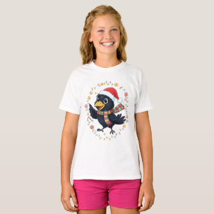 AMITA Cheerful Crow - Holiday Lights T-Shirt