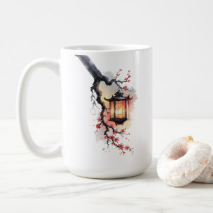 Amita - Cherry Blossom Lantern Twins Coffee Mug
