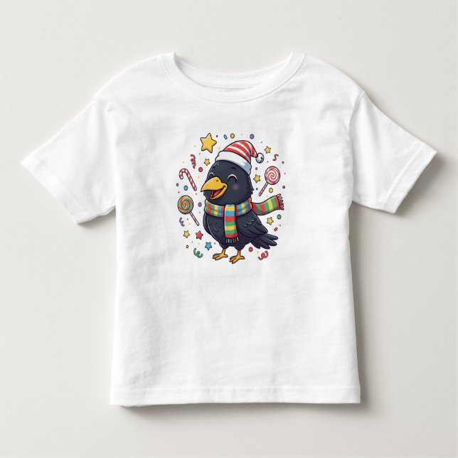 AMITA | Happy Crow - Candy Fun Toddler T-Shirt (Front)