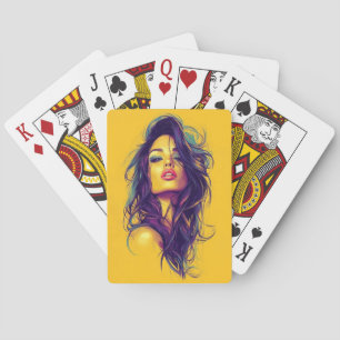 AMITA   Infinite Bloom   Neon Reverie  Playing Cards