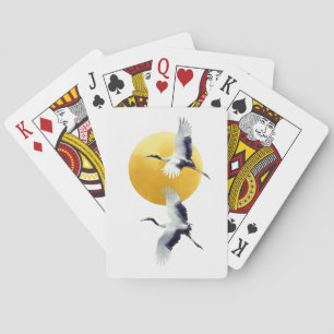 AMITA   Infinite Harmony   Golden Cranes Playing Cards