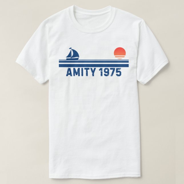 Amity 1975 Retro T-Shirt (Design Front)