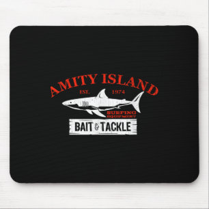 Amity Island Bait And Tackle Retro Fishing Mouse Pad