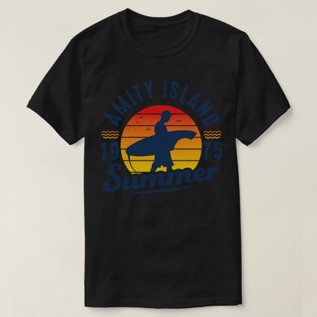 Amity Island Summer 0f 75 Universal UCS LLC T-Shirt (Design Front)