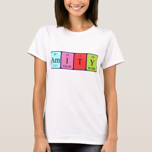 Amity periodic table name shirt (Front)