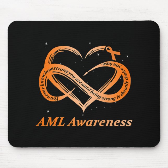 AML Warrior I'm Fine Acute Myeloid Leukaemia Aware Mouse Pad (Front)