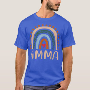 Amma Rainbow Grandma Cute Mothers Day Funny Amma T-Shirt