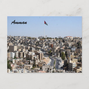 amman city flag postcard