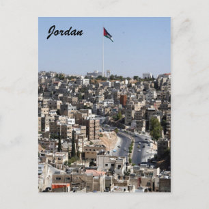 amman city jordan postcard