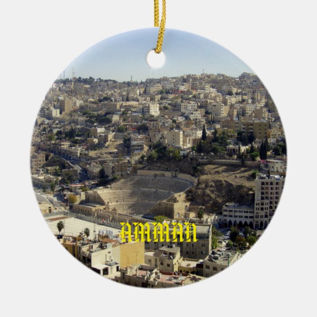 Amman Jordan Scenic Ornament (Front)