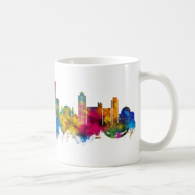 Amman Jordan Skyline Coffee Mug (Right)