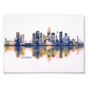Amman Skyline Photo Print