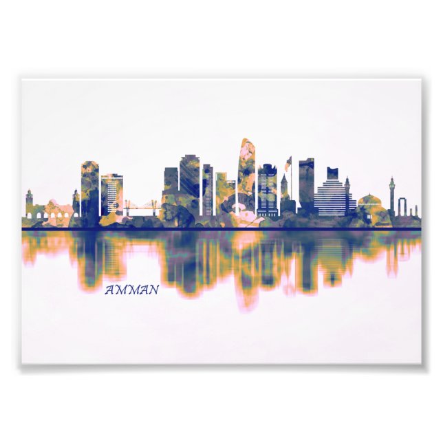 Amman Skyline Photo Print (Front)