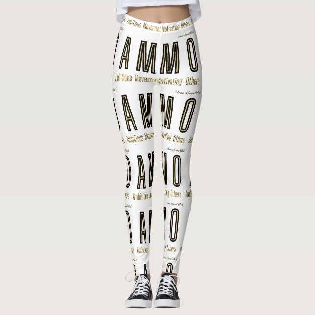 Ammo Apparel USA Acronym Woman's Leggings (Front)