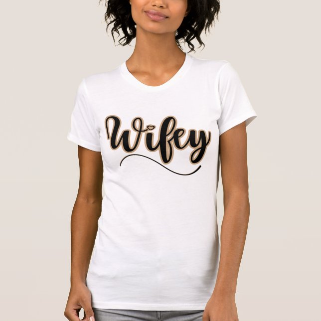 Ammo Apparel USA Wifey Tan Bold Woman's T-Shirt (Front)