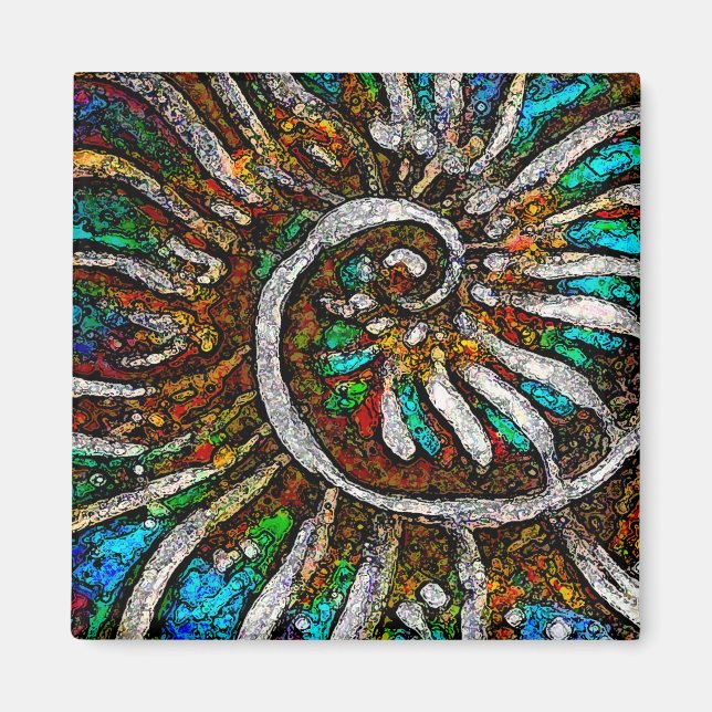 Ammonite Abstract Magnet (Front)