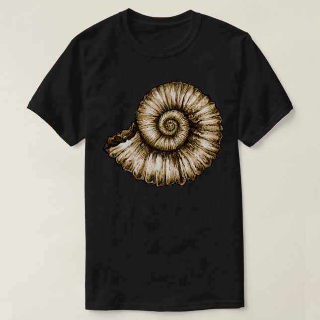 Ammonite Fossil 21 T-Shirt (Design Front)