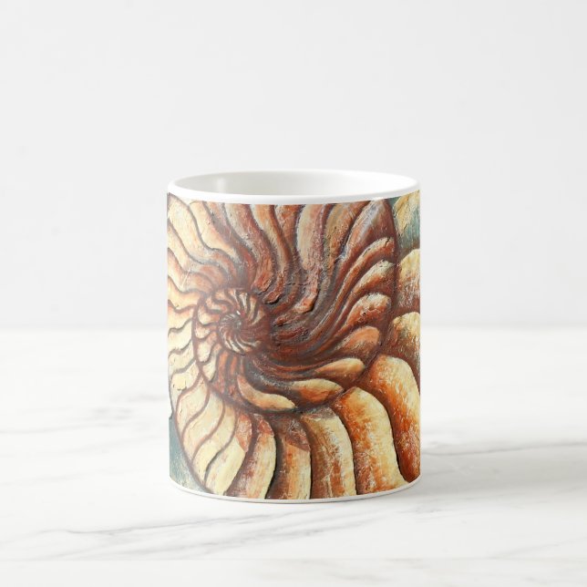 Ammonite Fossil Art Mug 2 (Center)