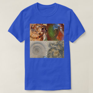 Ammonite Fossil Macro Montage T-Shirt