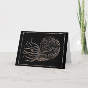 Ammonite Fossil Talking Canyons, New Mexico Card