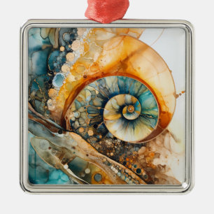 Ammonite Gem Fossil Christmas Ornament
