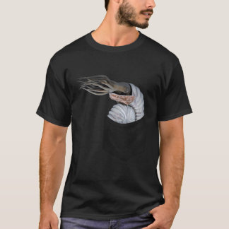 Ammonite In Pocket Ammonoids Molluscs Peeking On C T-Shirt