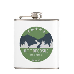 Ammonoosuc Rail Trail New Hampshire Hip Flask