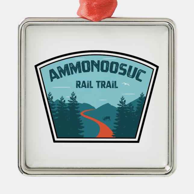 Ammonoosuc Rail Trail New Hampshire Metal Ornament (Front)