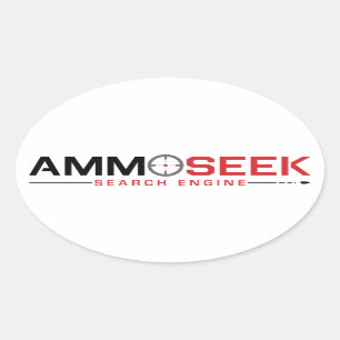 AmmoSeek Logo Oval Stickers 2019