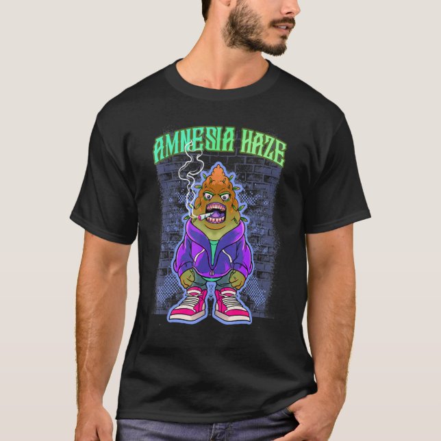 Amnesia Haze Inspired Amnesia Haze Strain Related  T-Shirt (Front)