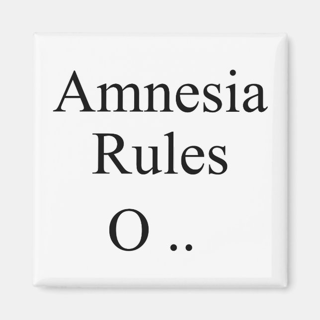 Amnesia Magnet (Front)