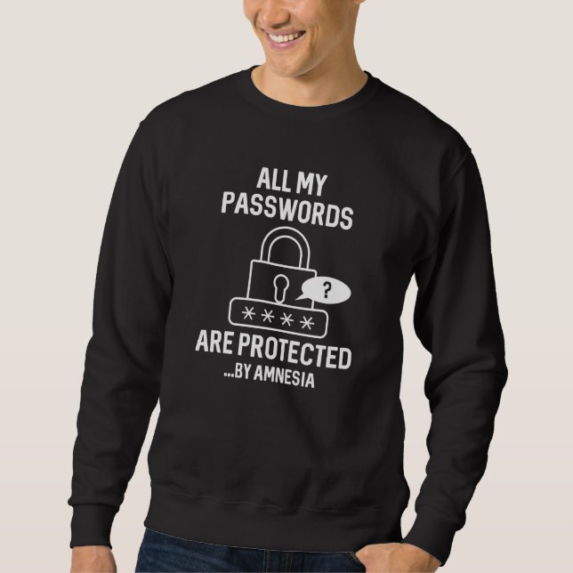 Amnesia Passwords Sweatshirt (Front)