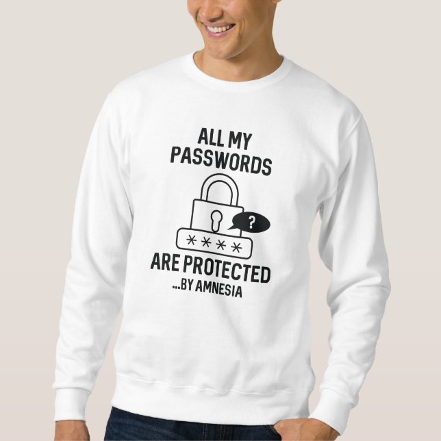 Amnesia Passwords Sweatshirt (Front)