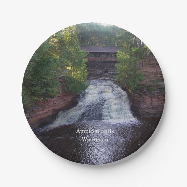 Amnicon Falls paper plate (Front)