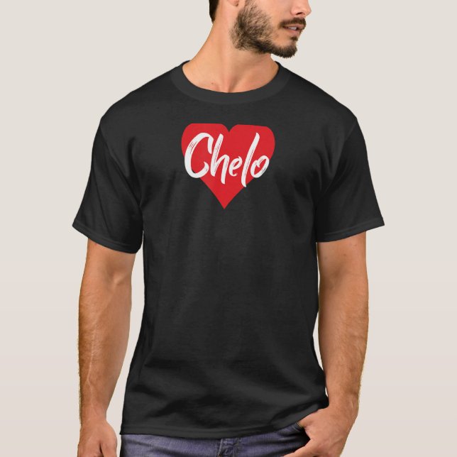 Amo A Chelo Primer Nombre Yo Corazón T-Shirt (Front)