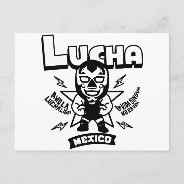 AMO LA LUCHA LIBRE#5 POSTCARD (Front)