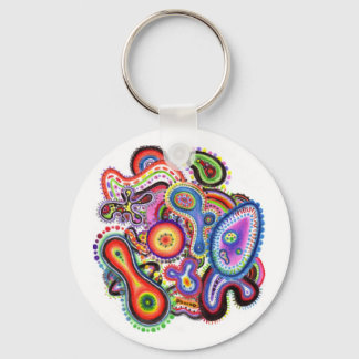 "Amoeba Art" Eco Keychain