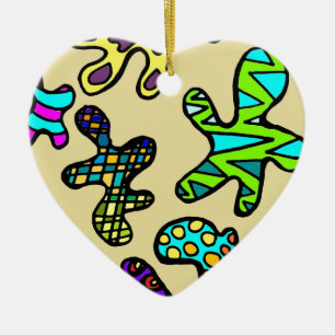 Amoebas! Ceramic Tree Decoration