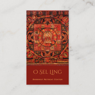Amogapasha Thangka Buddhist Retreat Business Card