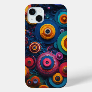 AMOLED Dreamscape Chaos in 8K iPhone 15 Mini Case