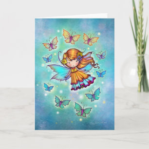 Among Butterflies Sweet Fairy by Molly Harrison Card