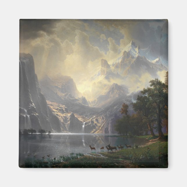 Among Sierra Nevada California mountain landscape  Magnet (Front)