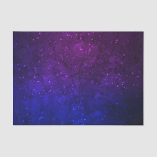 Among Stars in the Blue and Purple Galaxy Tissue Paper